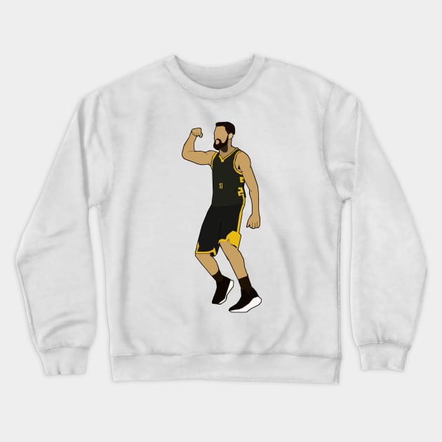 Klay Thompson Game Winner Flex - Golden State Warriors Crewneck Sweatshirt by xavierjfong